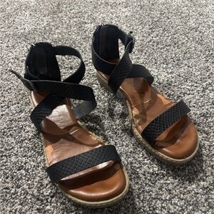 Black Strappy Sandals